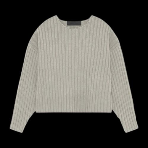 Fear of God Essentials Kids Raw neck Sweater 'Seal'