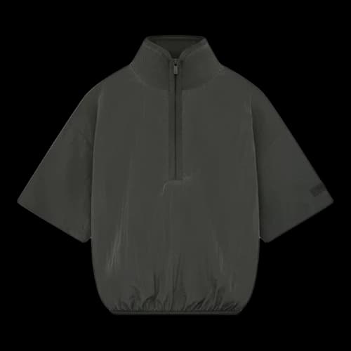 Fear of God Essentials Kids Half Zip Mockneck Shirt 'Ink'