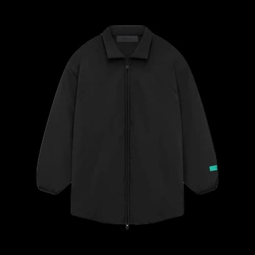 Fear of God Essentials Kids Nylon Filled Shirt Jacket 'Overdye Black Denim'