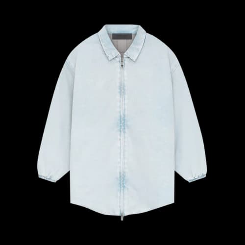 Fear of God Essentials Kids Filled Shirt Jacket 'Light Washed Denim'
