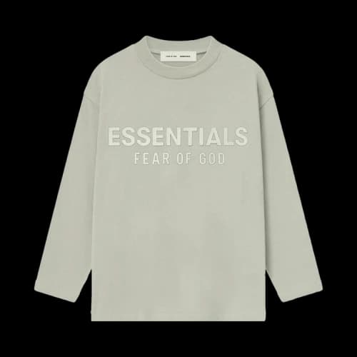 Fear of God Essentials Kids Classic Long Sleeve Tee Abbey Stone