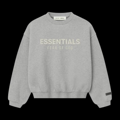 Fear of God Essentials Kids Fleece Crewneck Concrete Heather