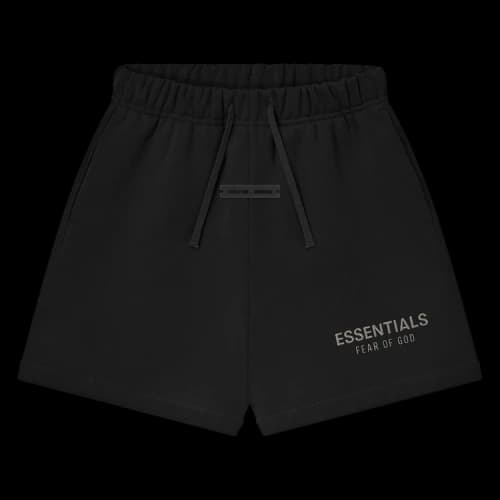 Fear of God Essentials Kids Classic Fleece Sweatshort Jet Black