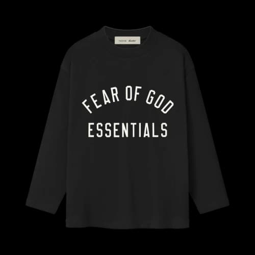 Fear of God Essentials Classic Long Sleeve Tee 'Vintage Black'