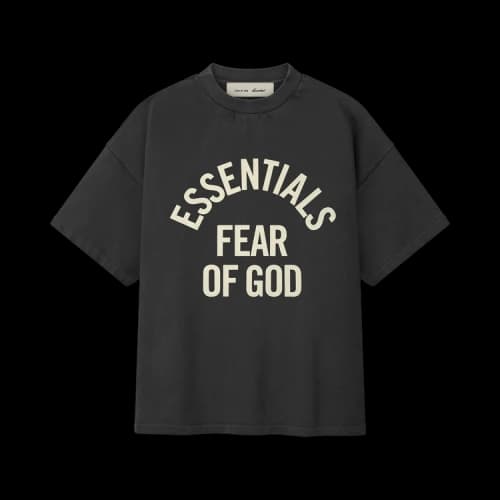 Fear of God Essentials Campus 90s Short Sleeve Tee 'Faded Black'