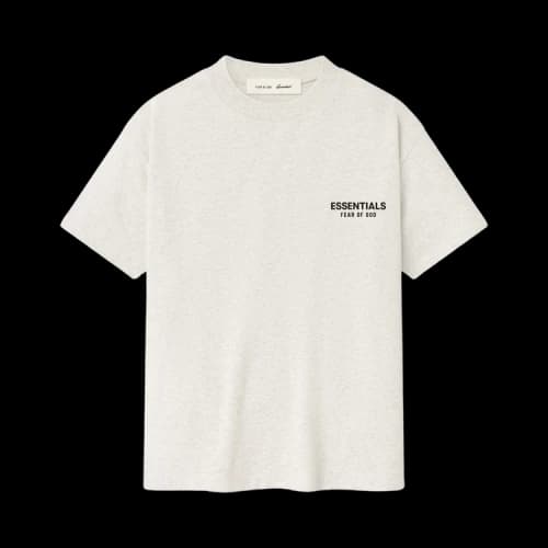 Fear of God Essentials Kids Classic Short Sleeve Tee Oatmeal Heather