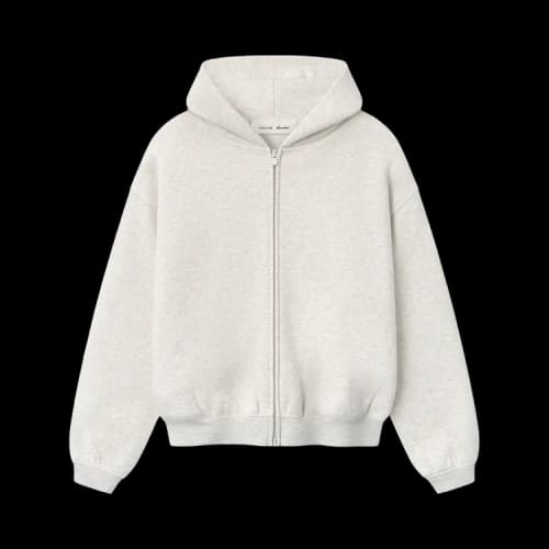 Fear of God Essentials Classic Full Zip Hoodie 'Oatmeal Heather'