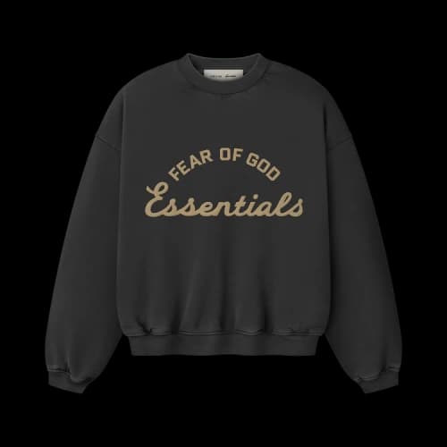 Fear of God Essentials 90s Crewneck Sweatshirt 'Faded Black'