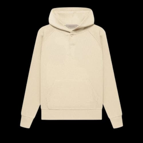 Fear of God Essentials Henley Hoodie 'Egg Shell'