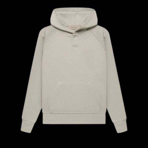 Fear of God Essentials Henley Hoodie 'Smoke'
