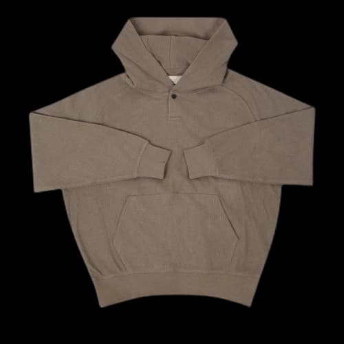 Fear of God Essentials Kids Henley Hoodie 'Wood'