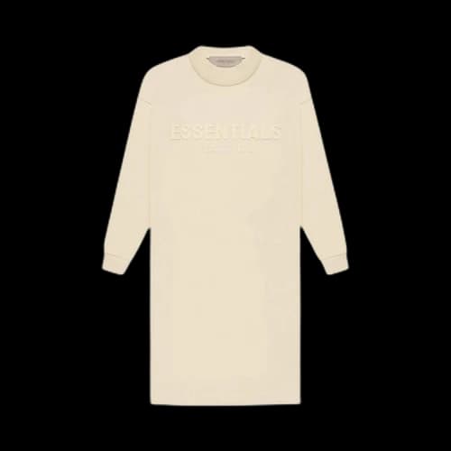 Fear of God Essentials Long-Sleeve Tee Dress 'Egg Shell'