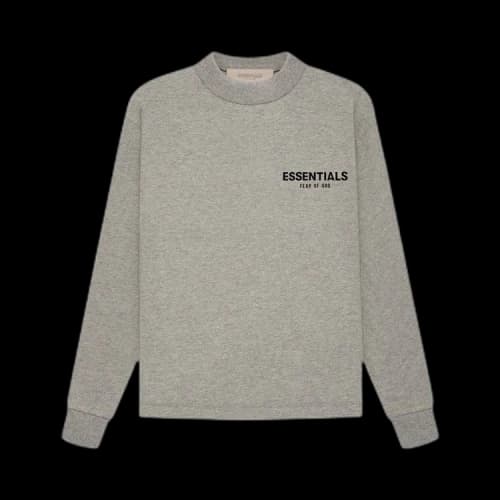 Fear of God Essentials Kids Long-Sleeve Tee 'Dark Oatmeal'