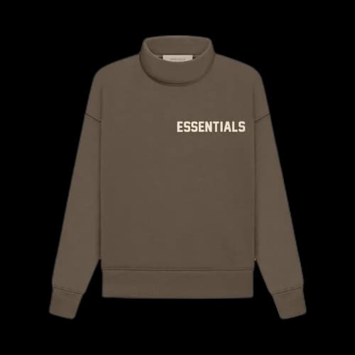 Fear of God Essentials Kids Long-Sleeve Mockneck 'Wood'