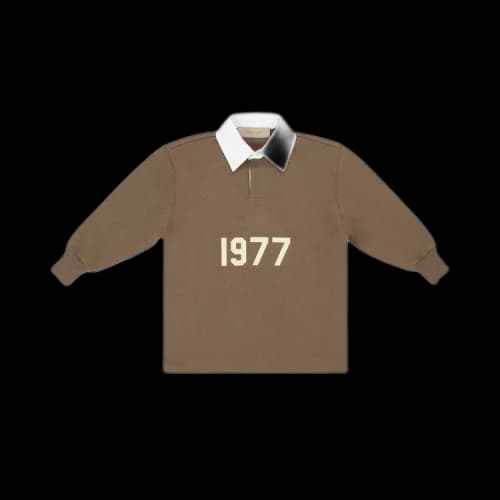 Fear of God Essentials Kids Henley Rugby 'Wood'