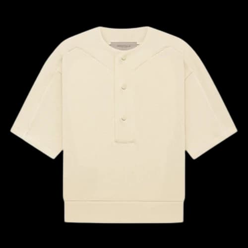 Fear of God Essentials Baseball Henley 'Egg Shell'