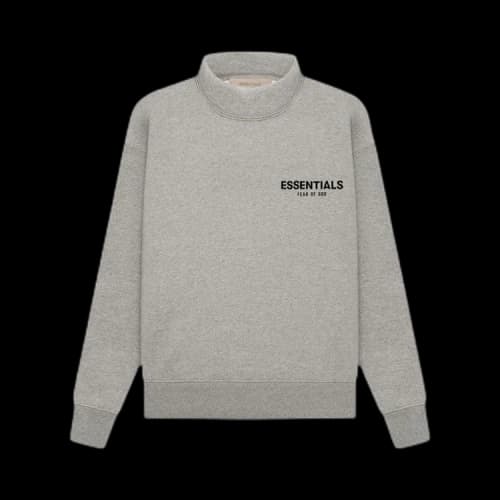 Fear of God Essentials Kids Mockneck 'Dark Oatmeal'