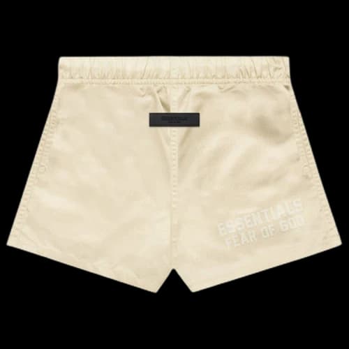 Fear of God Essentials Nylon Running Shorts 'Egg Shell'
