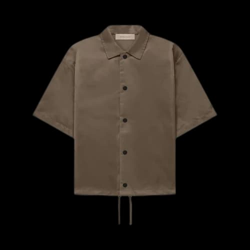 Fear of God Essentials Kids Short-Sleeve Nylon Shirt 'Wood'
