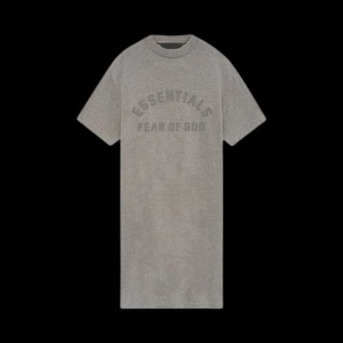 Fear of God Essentials Core Collection Kids 3/4 Sleeve Dress Heather Grey