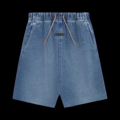 Fear of God Essentials Core Collection Kids Denim Lounge Short Medium Wash