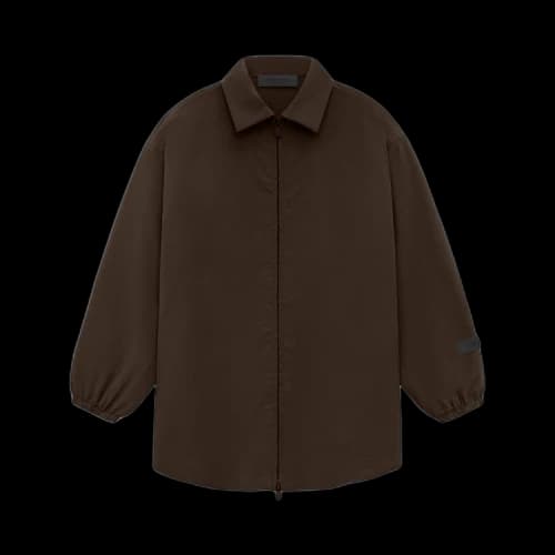 Fear of God Essentials Core Collection Kids Nylon Overshirt Wood