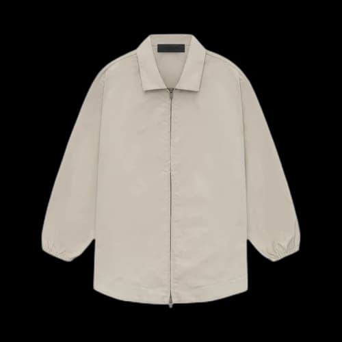 Fear of God Essentials Core Collection Kids Cotton Twill Overshirt Mink