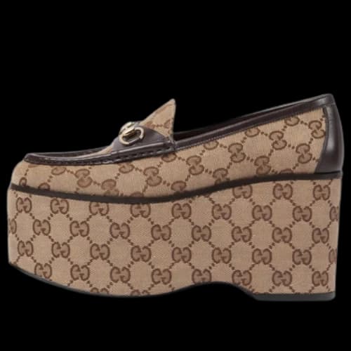 Gucci Horsebit Loafer 'Classic GG Canvas Brown' (Women's)