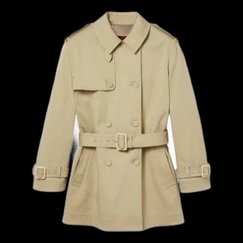 Gucci Cotton Stretch Garbardine Coat 'Beige' (Women's)