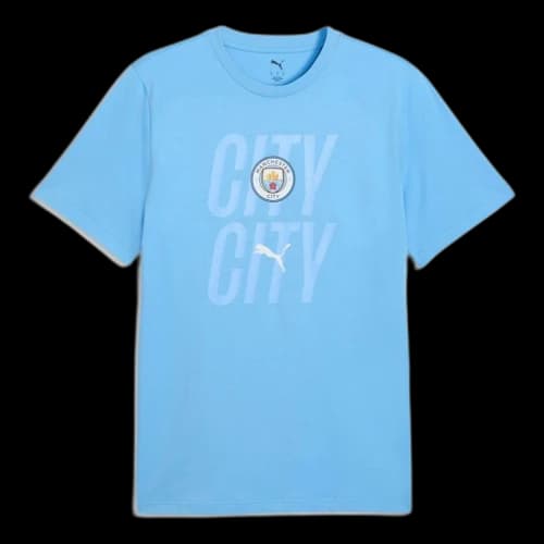 PUMA x Manchester City ftblCulture T-Shirt 'Team Light Blue Blue Guppy'