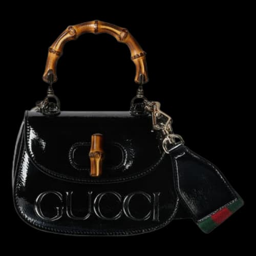 Gucci Bamboo 1947 Mini Top Handle Bag 'Black' (Women's)