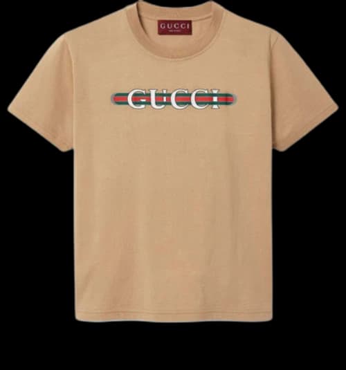 Gucci Cotton Jersey T-Shirt With Print 'Beige' (Women's)