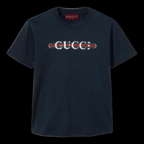 Gucci SS25 Printed T-Shirt 'Navy' (Women's)
