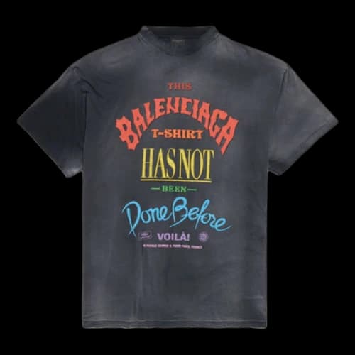Balenciaga Not Been Done T-shirt Oversized 'Black'