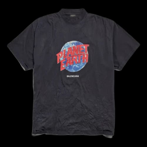 Balenciaga Planet Earth T-shirt Oversized 'Black'