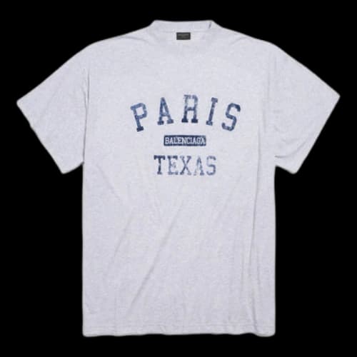 Balenciaga Paris France T-Shirt Oversized 'Heather Grey'