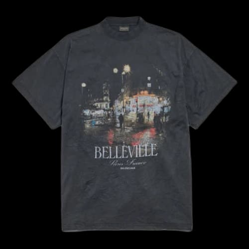Balenciaga Belleville T-shirt 'Black Faded' (Women's)