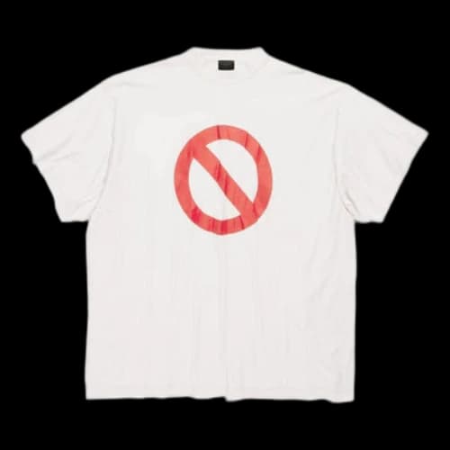 Balenciaga Bfrnd Series Inside-out Oversized T-shirt 'Off White'