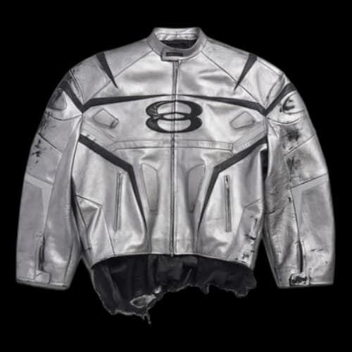 Balenciaga Unity Sports Icon Racer Jacket 'Silver'
