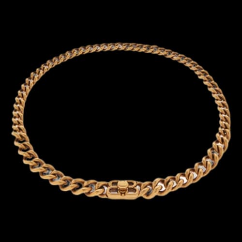 Balenciaga Monaco Chain Necklace 'Antique Gold' (Women's)
