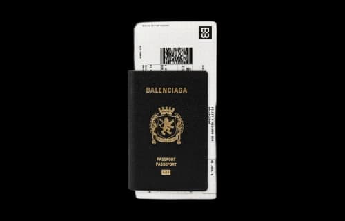 Balenciaga Passport Long Wallet 1 Ticket 'Black'