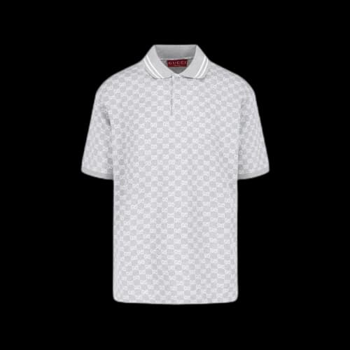 Gucci Polo Logo Motif Grey