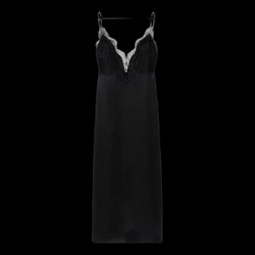 Gucci Silk And Lace Long Dress 'Black' (Women's)