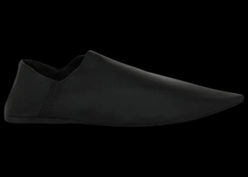 Balenciaga Pointed Leather Flats Black