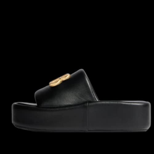 Balenciaga Rise Sandals 'Black Shiny Nappa Lambskin' (Women's)