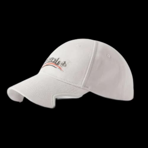 Balenciaga Political Stencil Cap 'Off White Black'