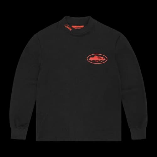 Corteiz Alcatraz Waffle Long-Sleeve 'Black/Red'