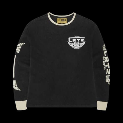 Corteiz Gasolina Waffle Long-Sleeve 'Black'