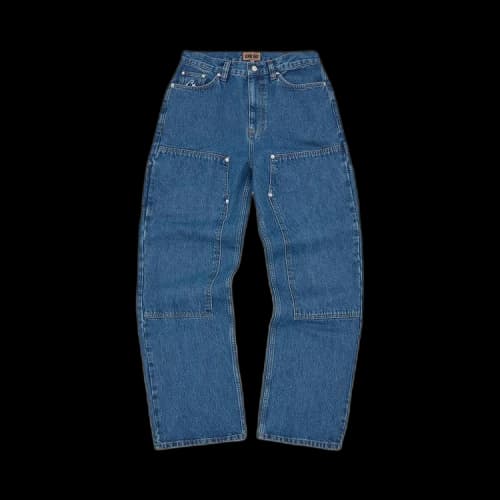 Corteiz CRTZ Embossed C-Star Denim Work Pant 'Blue'