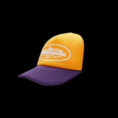Corteiz Alcatraz Trucker Hat 'Yellow/Purple'